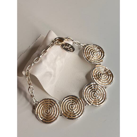 VINTAGE MCM FEDRA Gold Spiral Link Chain Bracelet - Picture 4 of 5